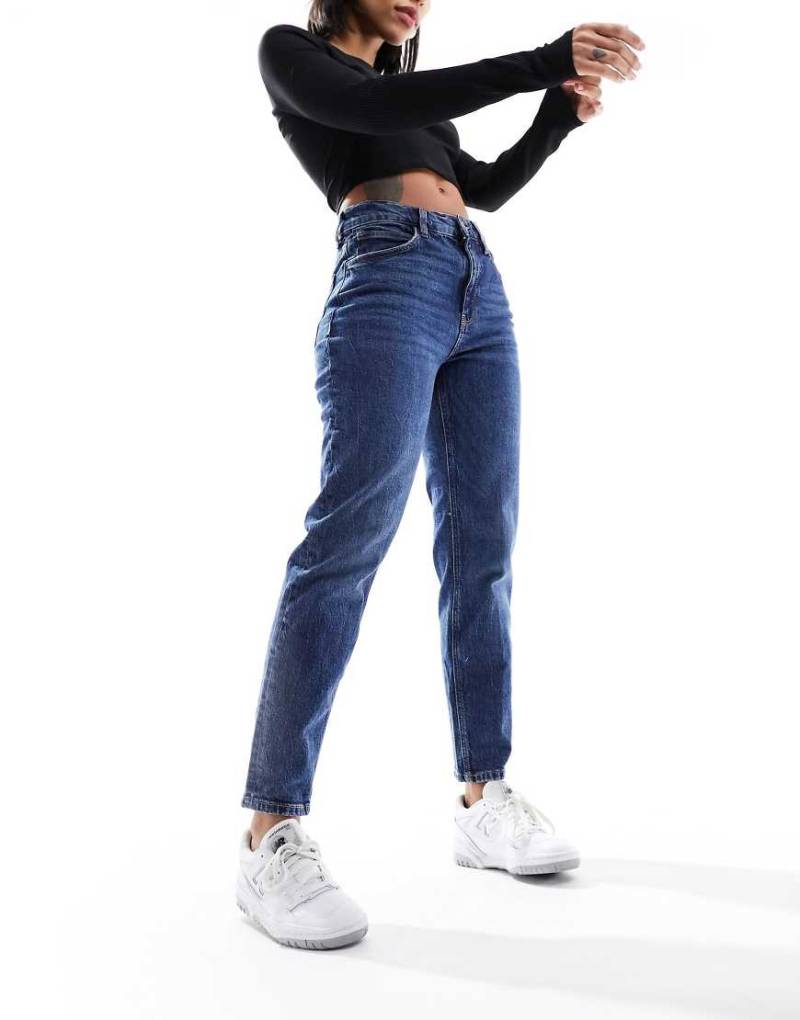 Mango - Newmom - Mom-Jeans in Blau von Mango