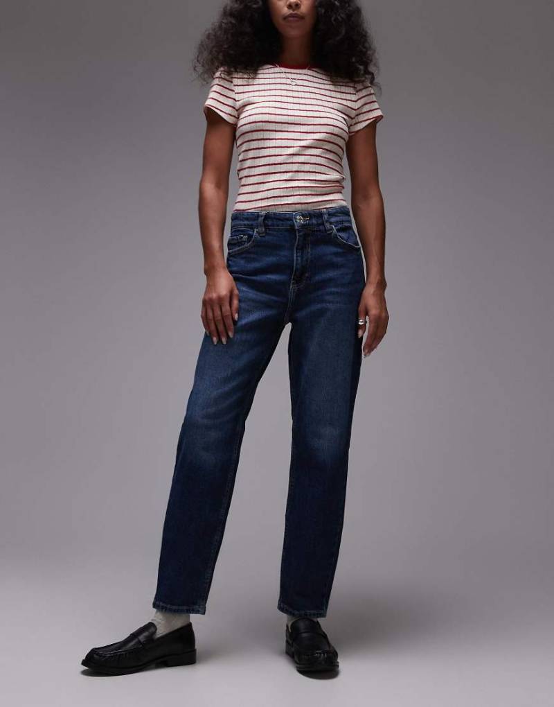 Mango - New - Mom-Jeans in lockerer Passform in verwaschenem Blau von Mango