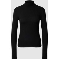 Mango Longsleeve mit Stehkragen Modell 'PERSEO' in Black, Größe M von Mango