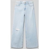 Mango Loose Fit Jeans im Used-Look in Hellblau, Größe 122 von Mango