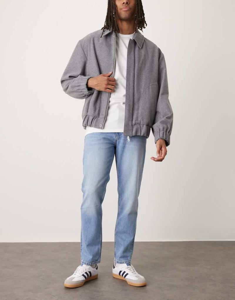 Mango - Lori - Straight Jeans aus Baumwolle in Hellblau von Mango