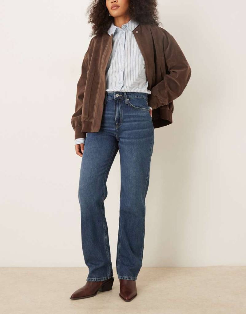 Mango - Matilda - Jeans in Dunkelblau mit geradem Bein von Mango