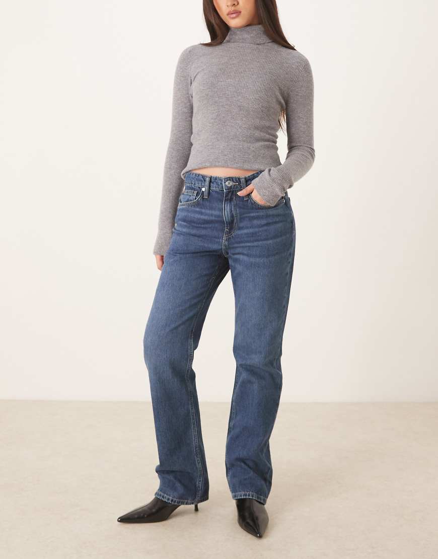 Mango - Matilda - Jeans in Dunkelblau mit geradem Bein von Mango