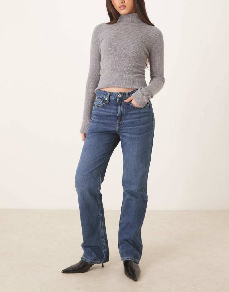 Mango - Matilda - Jeans in Dunkelblau mit geradem Bein von Mango