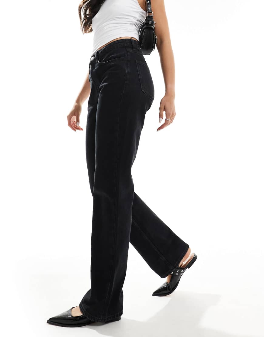 Mango - Matilda - Jeans in Schwarz mit geradem Bein von Mango