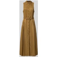 Mango Maxikleid mit Taillengürtel Modell 'MOSQUITO' in Oliv, Größe S von Mango