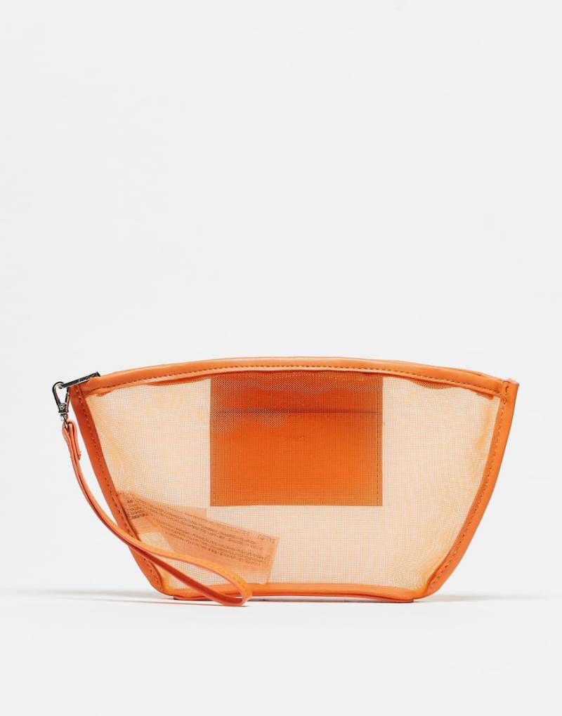 Mango - Mech - Kosmetiktasche in Orange von Mango