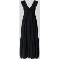 Mango Midikleid mit Volants und V-Ausschnitt Modell 'RAMONA' in Black, Größe S Mango Midikleid mit Volants und V-Ausschnitt Modell 'RAMONA' in Black, Größe S von Mango