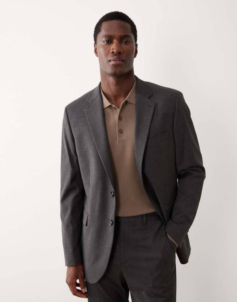 Mango - Milan - Eleganter Slim Fit Blazer in Anthrazit, Kombiteil-Grau von Mango