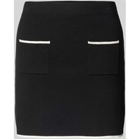 Mango Minirock mit Kontraststreifen Modell 'PIPA' in Black, Größe M von Mango