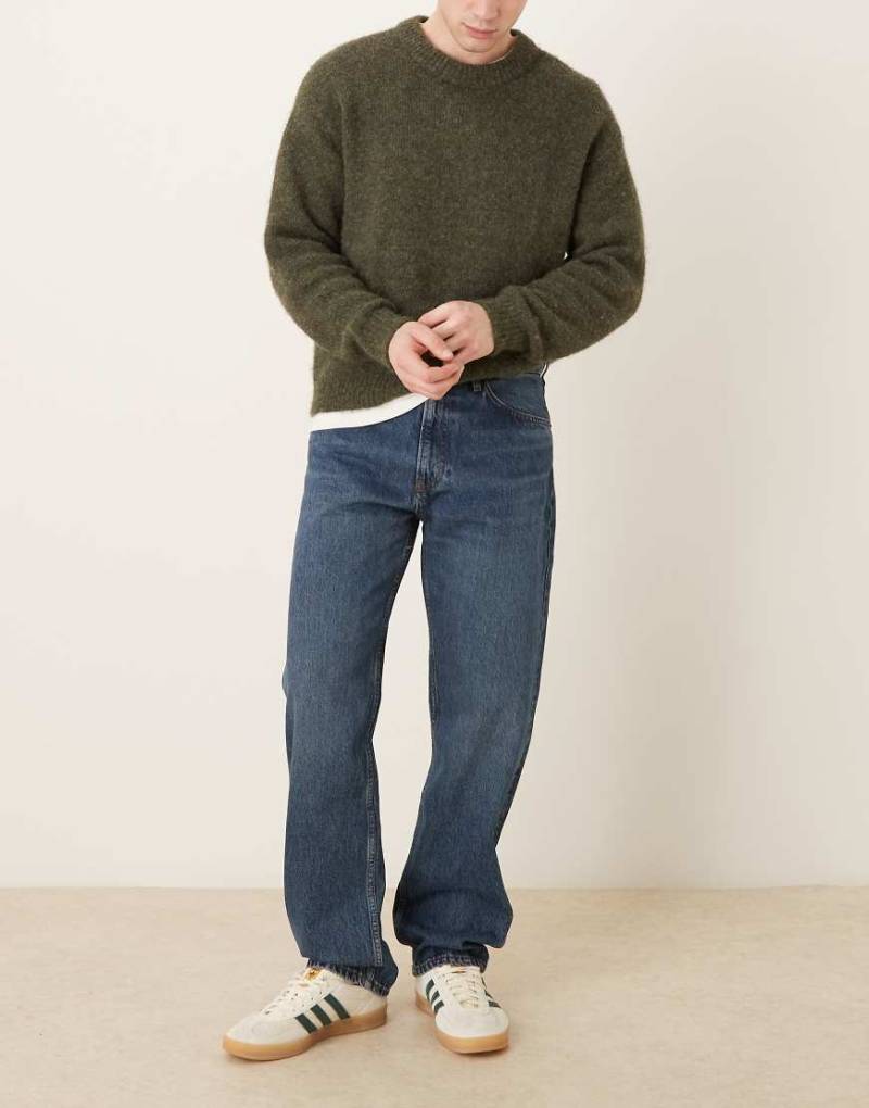 Mango - Moby - Gerade geschnittene Jeans aus reiner Baumwolle in Dunkelblau von Mango