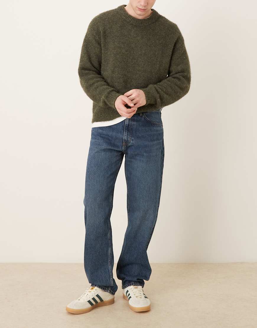 Mango - Moby - Gerade geschnittene Jeans aus reiner Baumwolle in Dunkelblau von Mango