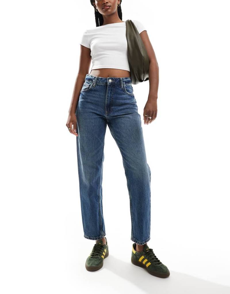 Mango - Mom-Jeans in Blau von Mango
