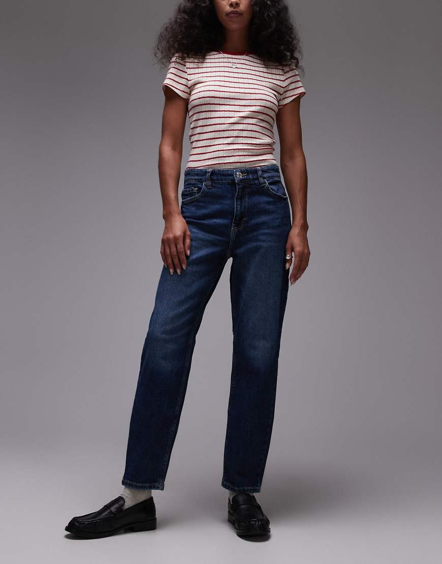 Mango - New - Mom-Jeans in lockerer Passform in verwaschenem Blau von Mango