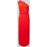 Mango Off-Shoulder-Kleid in unifarbenem Design Modell 'NATY' in Rot, Größe M von Mango