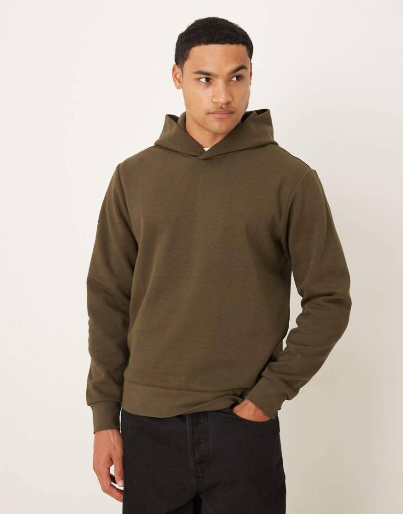Mango - Oversize-Kapuzenpullover in Olivgrün von Mango