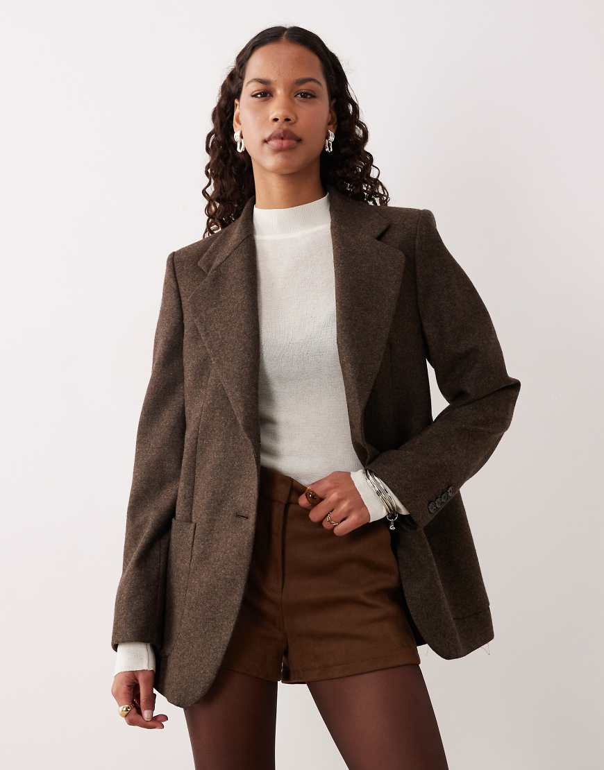 Mango - Piper - Eleganter Blazer in Braun, Kombiteil-Brown von Mango