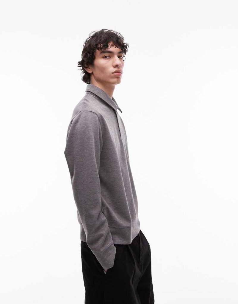Mango - Polo-Sweatshirt in Anthrazit-Grau von Mango