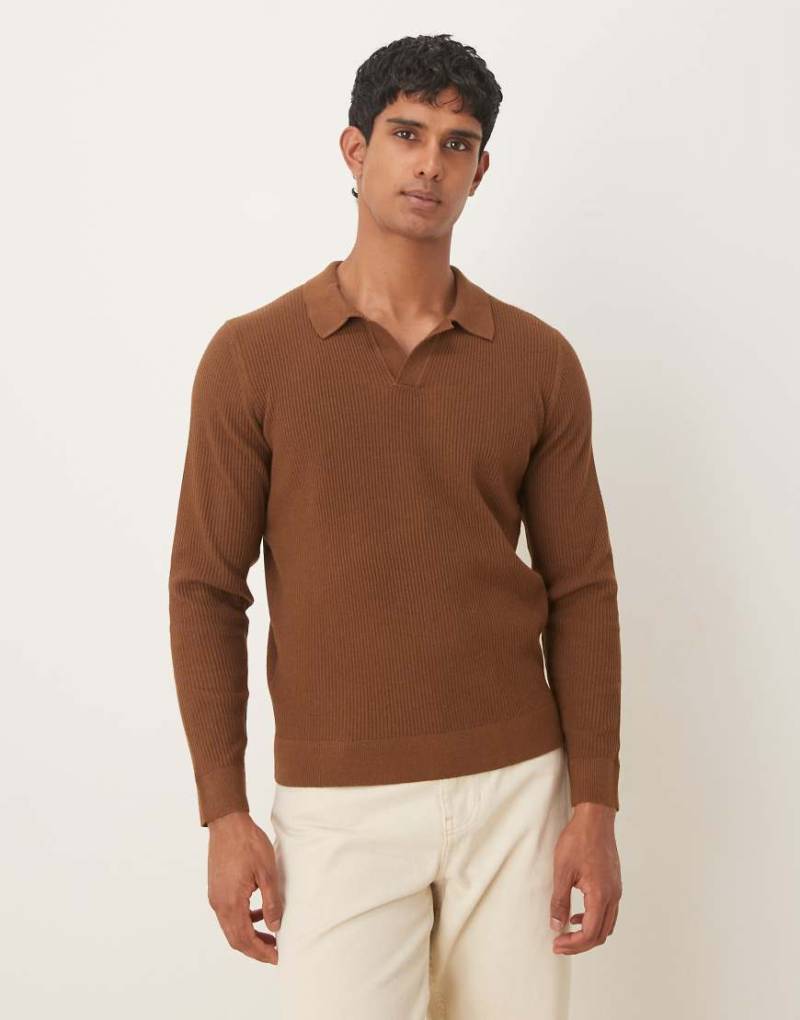 Mango - Polohemd in Braun-Brown von Mango