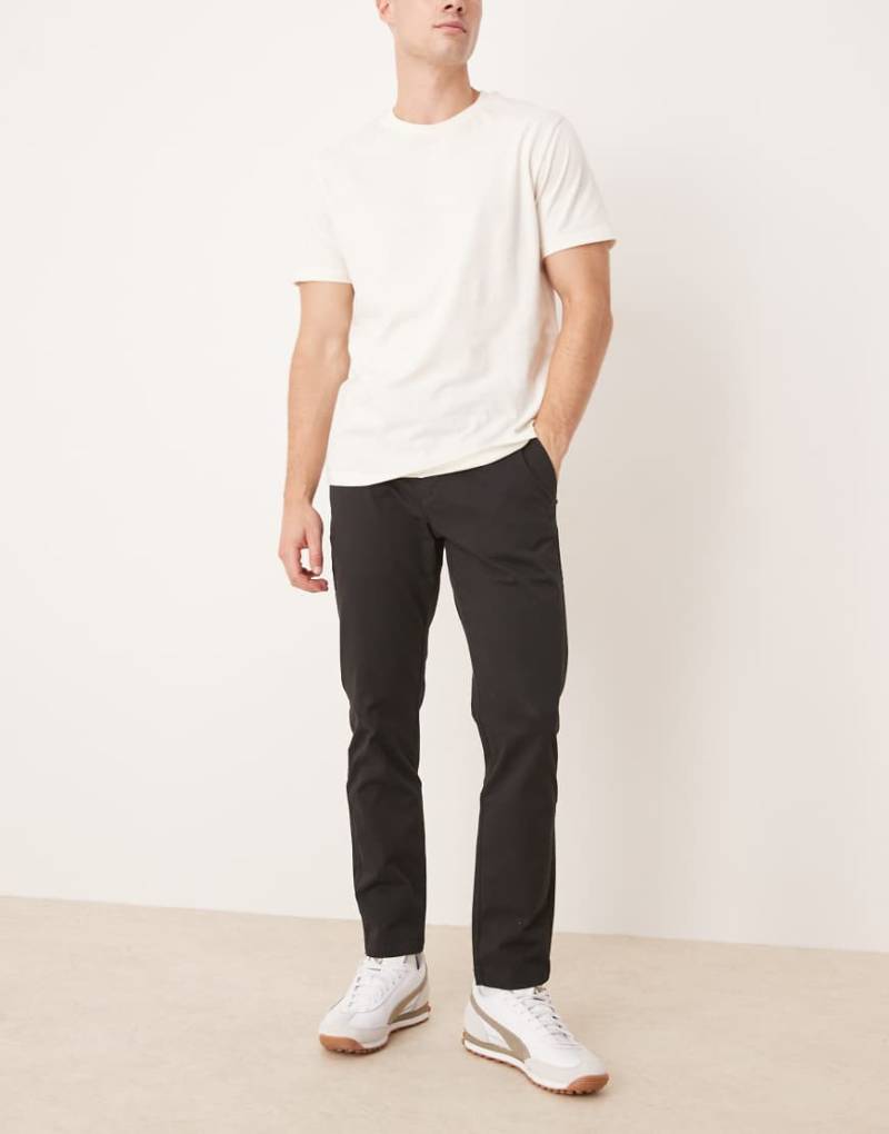 Mango - Prato - Slim-Fit-Chinohose in Schwarz von Mango