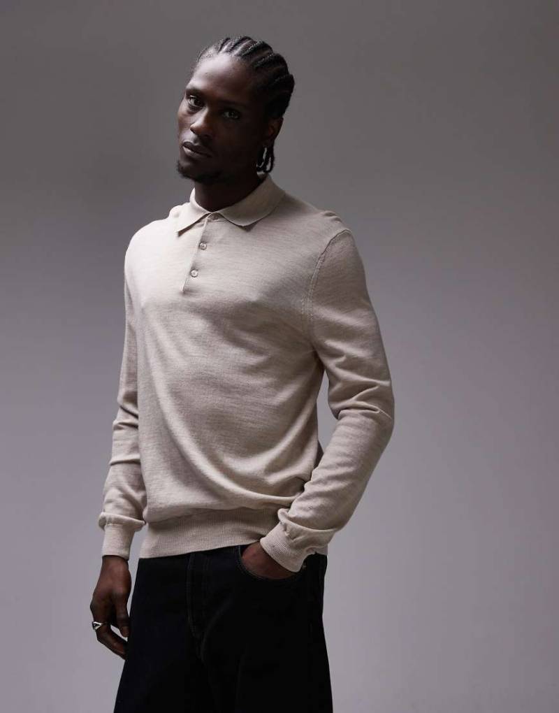 Mango - Pullover in Beige mit Kragendetail-Neutral von Mango