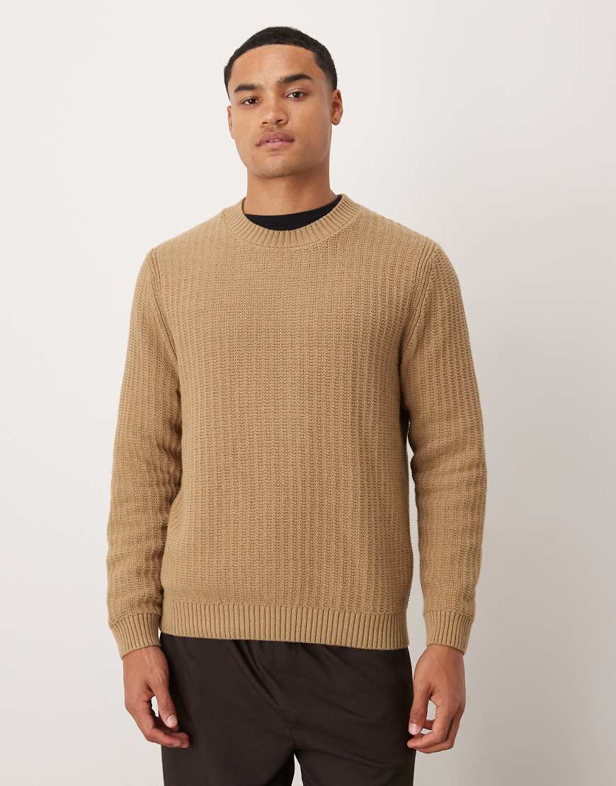 Mango - Pullover in Beige mit Rundhalsausschnitt-Neutral von Mango