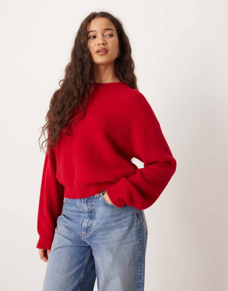 Mango - Pullover in Rot mit Rundhalsausschnitt von Mango