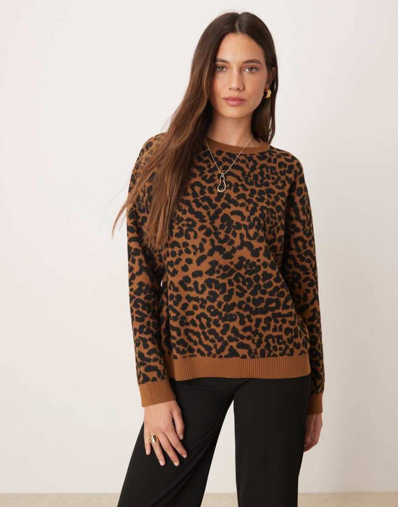 Mango - Pullover mit Leopardenmuster-Brown Mango - Pullover mit Leopardenmuster-Brown von Mango
