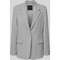 Mango Regular Fit Blazer mit Viskose-Anteil in Hellgrau, Größe XL von Mango