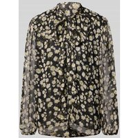 Mango Regular Fit Bluse mit Schleifen-Detail Modell 'BELLE' in Black, Größe M von Mango