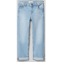 Mango Regular Fit Jeans mit Gesäßtaschen in Hellblau, Größe 128 von Mango