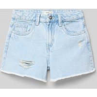 Mango Regular Fit Jeansshorts im 5-Pocket-Design Modell 'isa' in Hellblau, Größe 146 von Mango