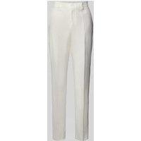 Mango Regular Fit Leinenhose mit Eingrifftaschen Modell 'BORELI' in Offwhite, Größe 34 von Mango