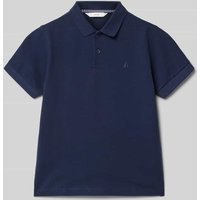 Mango Regular Fit Poloshirt mit Logo-Stitching Modell 'javier' in Marine, Größe 140 von Mango