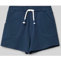 Mango Regular Fit Sweatbermudas mit elastischem Bund in Marine, Größe 128 von Mango