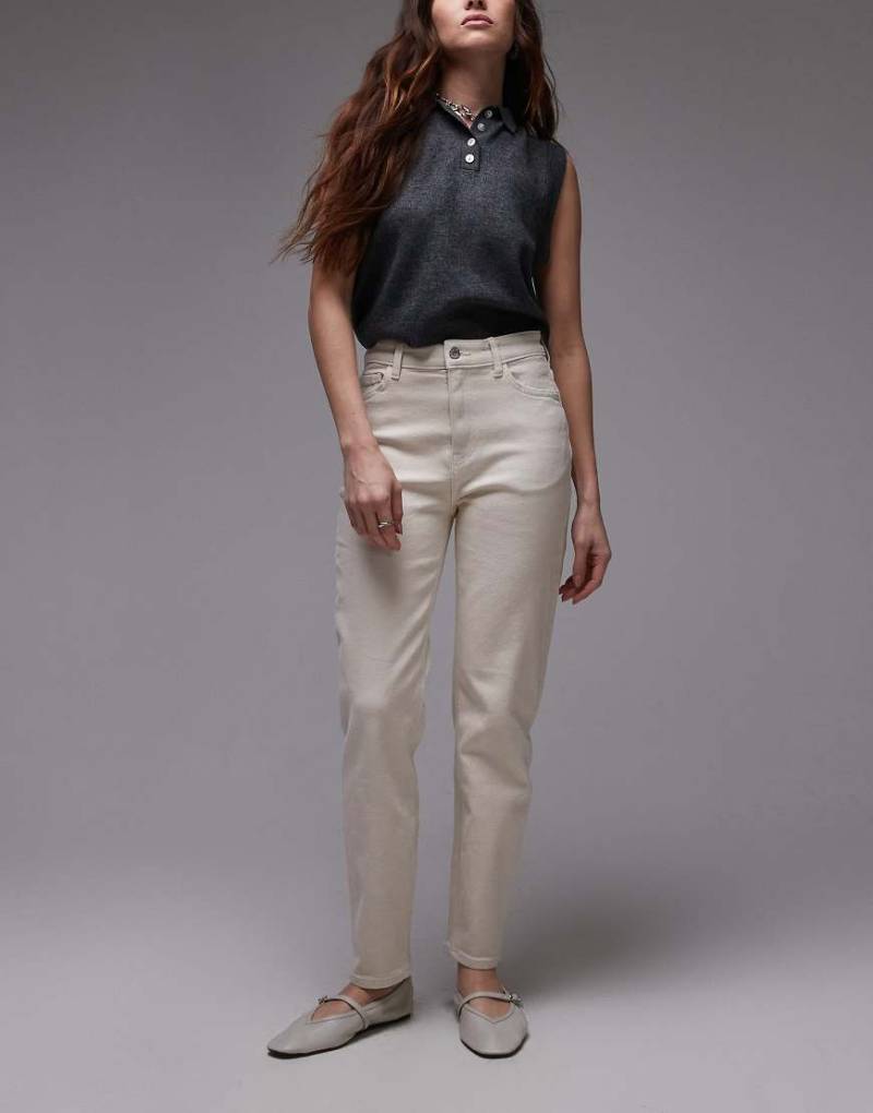 Mango - New Mom - Lockere Jeans in Weiß von Mango