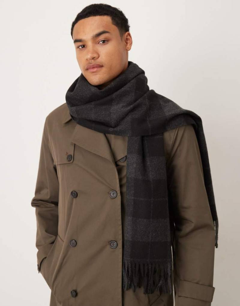 Mango - Schal in Schwarz mit Karomuster von Mango