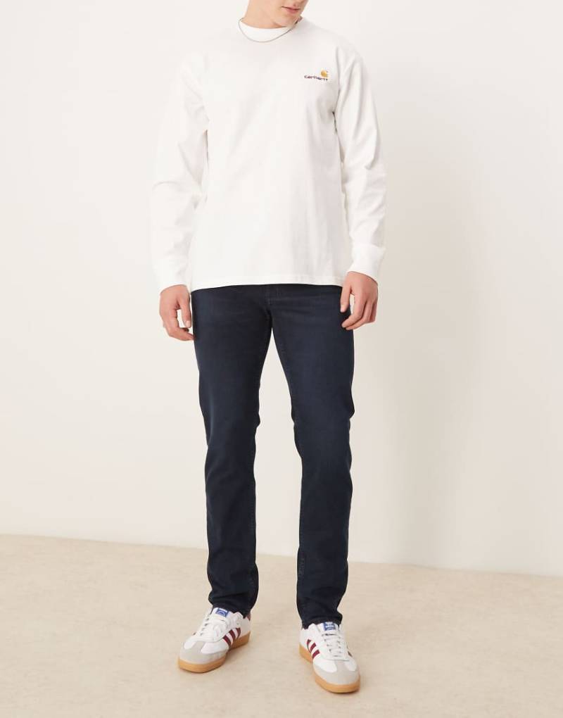 Mango - Patrick - Schmale Jeans in Indigoblau-Marineblau von Mango