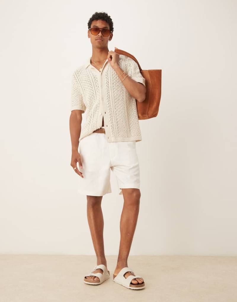 Mango - Elegante Shorts in Ecru-Neutral von Mango