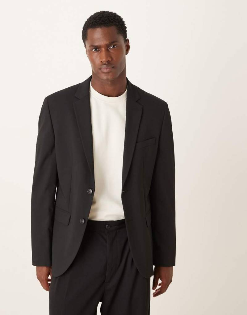 Mango - Paris - Slim Fit Blazer in Schwarz, Kombiteil von Mango