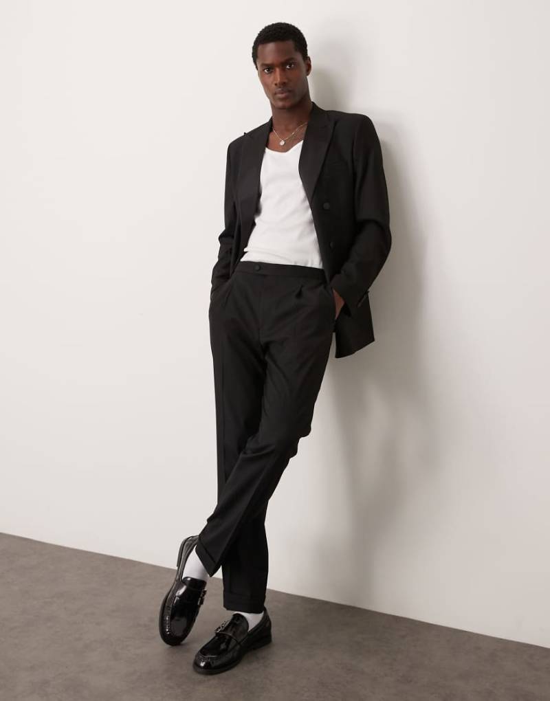 Mango - Schmal zulaufende Hose in Schwarz, Kombiteil von Mango