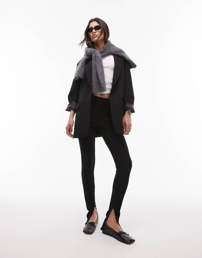 Mango - Schwarze Leggings mit Reißverschluss von Mango