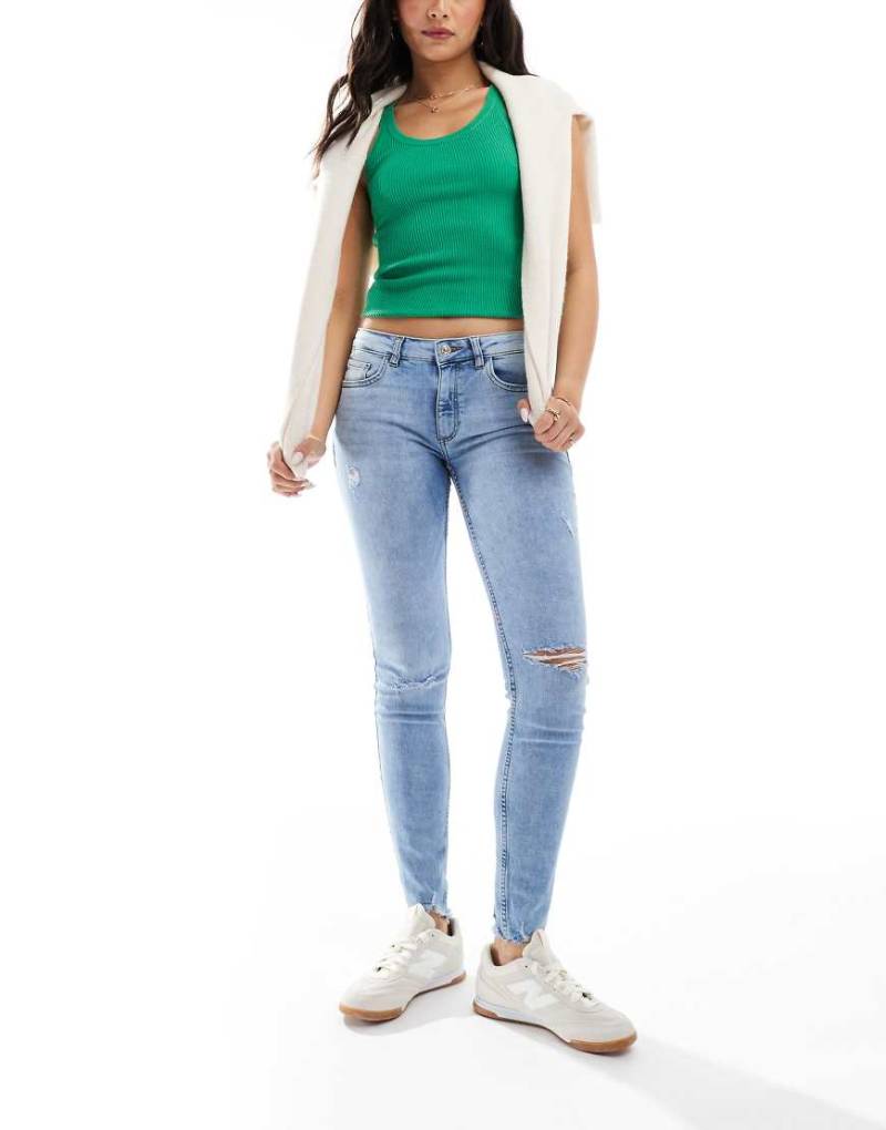 Mango - Skinny-Jeans in Blau in Destroy-Optik von Mango