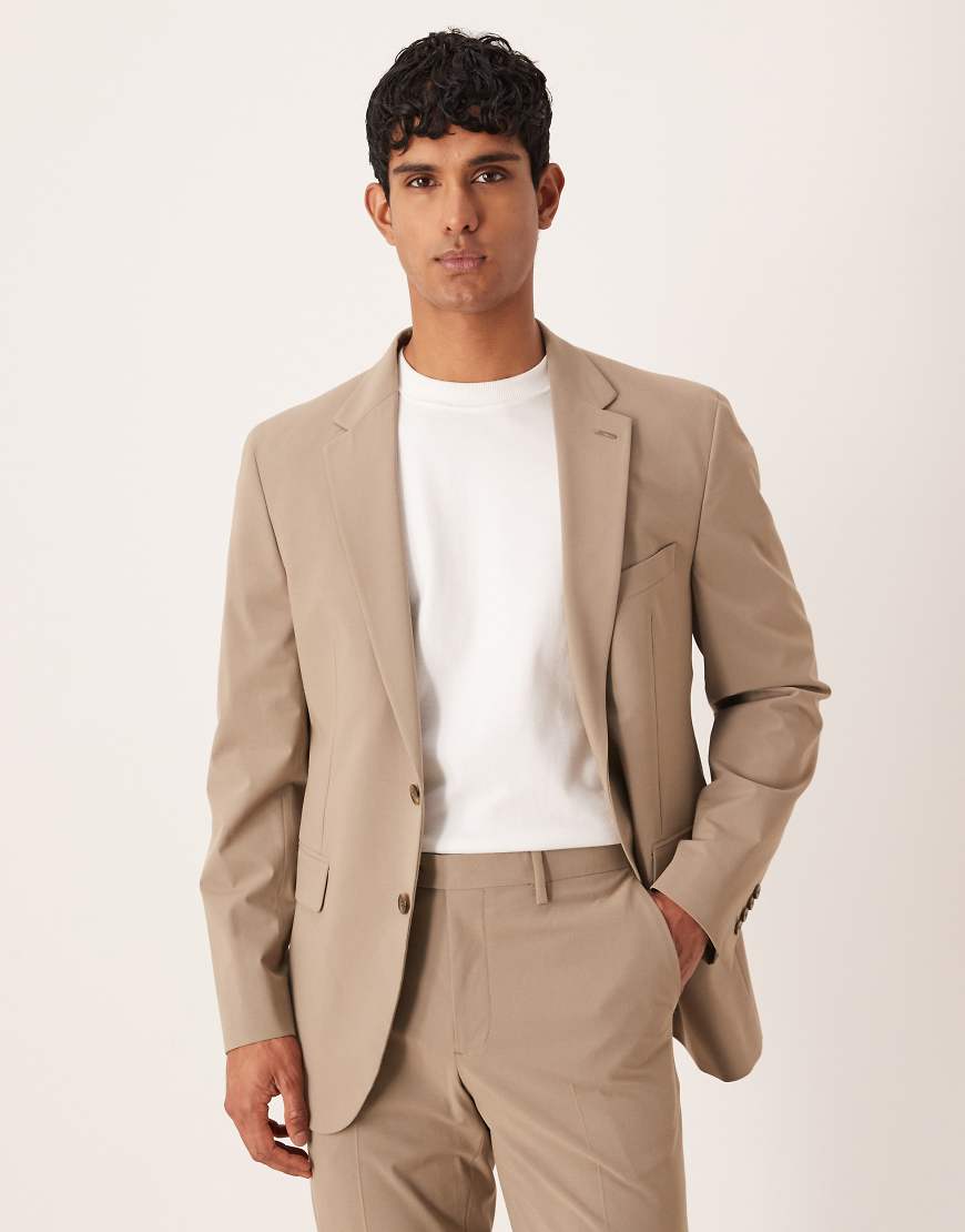 Mango - Slim-Fit-Blazer in Beige-Neutral von Mango