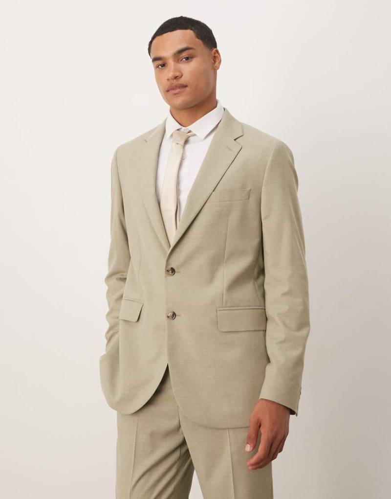 Mango - Slim-Fit-Blazer in Blassgrün, Kombiteil von Mango