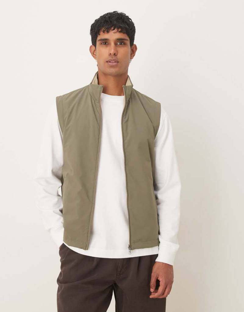 Mango - Slim-Fit-Weste in Olivgrün von Mango