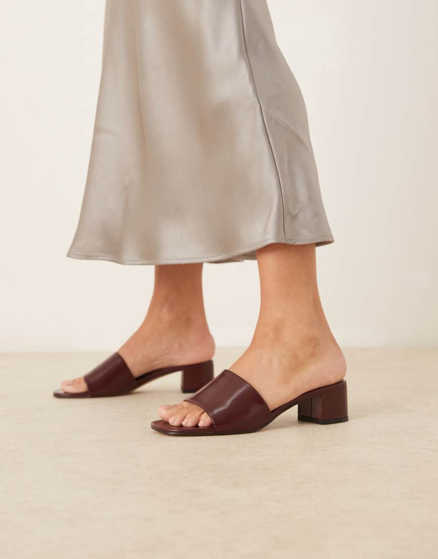 Mango - Slingback-Schuhe in Kirschrot mit Blockabsatz Mango - Slingback-Schuhe in Kirschrot mit Blockabsatz von Mango