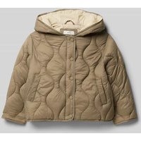 Mango Steppjacke mit Kapuze und Eingrifftaschen Modell 'carlota' in Khaki, Größe 146 Mango Steppjacke mit Kapuze und Eingrifftaschen Modell 'carlota' in Khaki, Größe 146 von Mango