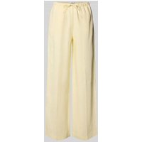 Mango Stoffhose mit elastischem Bund Modell 'ALADA' in Hellgelb, Größe M von Mango