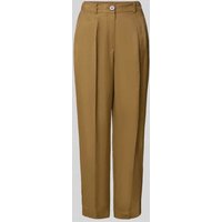 Mango Stoffhose mit französischen Eingrifftaschen Modell 'MOSKITO' in Oliv, Größe 40 von Mango
